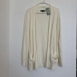 Women's Bajee Collection Cream Cardigan Sweater